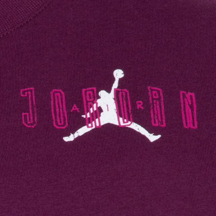 Jordan Girls 23 Spot Up Shooter Short Sleeve Tee Bordeaux (Little Kids)