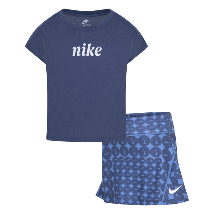 Nike Girls Essential AOP Scooter Set Blue Beyond (Little Kids)