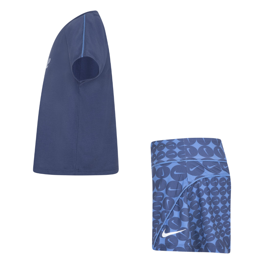 Nike Girls Essential AOP Scooter Set Blue Beyond (Little Kids)