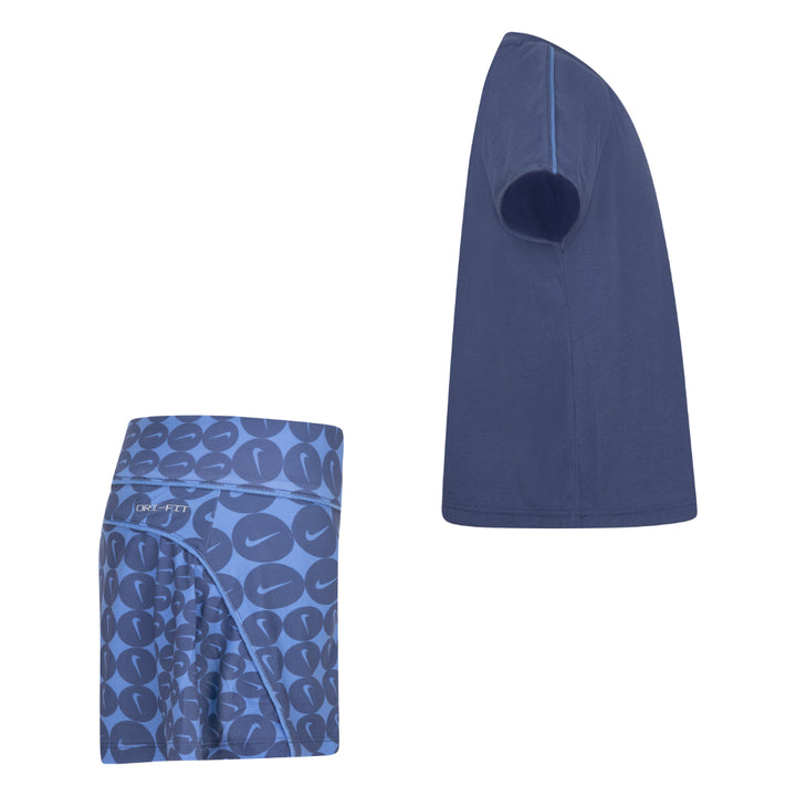 Nike Girls Essential AOP Scooter Set Blue Beyond (Little Kids)