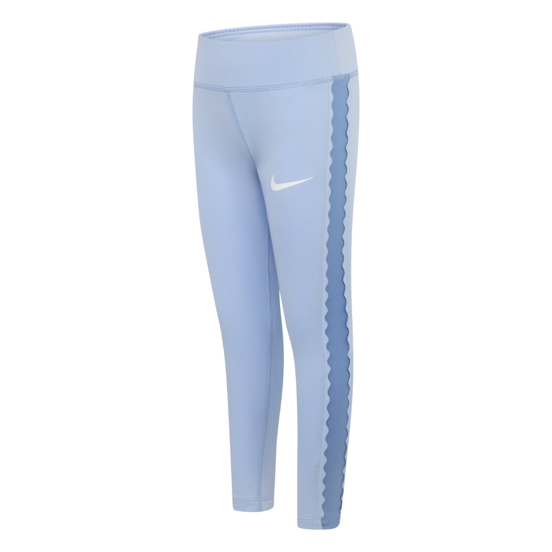 Nike Girls Swoosh Motion Dri-FIT Leggings Psychic Blue (Little Kids)