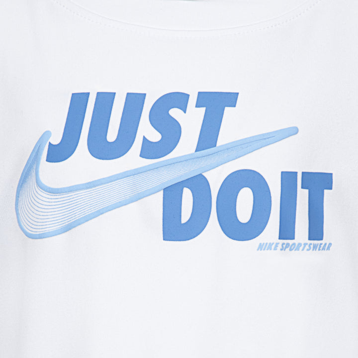 Nike Girls Swoosh Motion Wavy Shorts Set Psychic Blue (Little Kids)