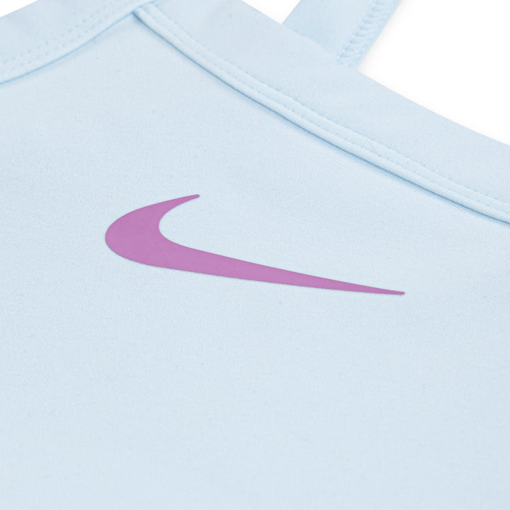 Nike Girls Sunny Swoosh Runsie Rompie Glacier Blue (Little Kids)
