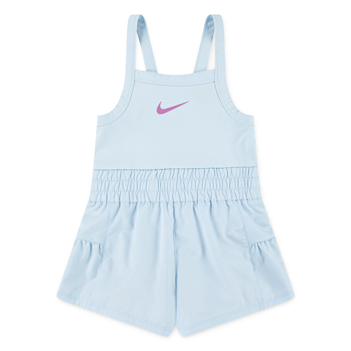 Nike Girls Sunny Swoosh Runsie Rompie Glacier Blue (Little Kids)