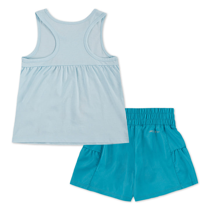 Nike Girls Sunny Swoosh Tank Short Dust Cactus (Little Kids)