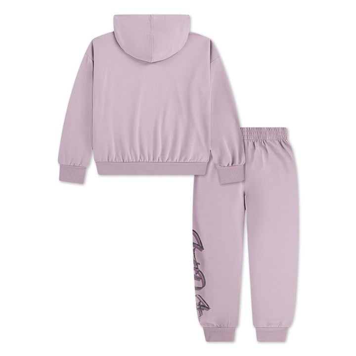 Nike Girls Swoosh On Pointe Jogger Set Plum Fog (Little Kids)