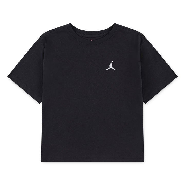 Jordan Girls Brooklyn Essentials Short Sleeve T-Shirt Black (Big Kids)