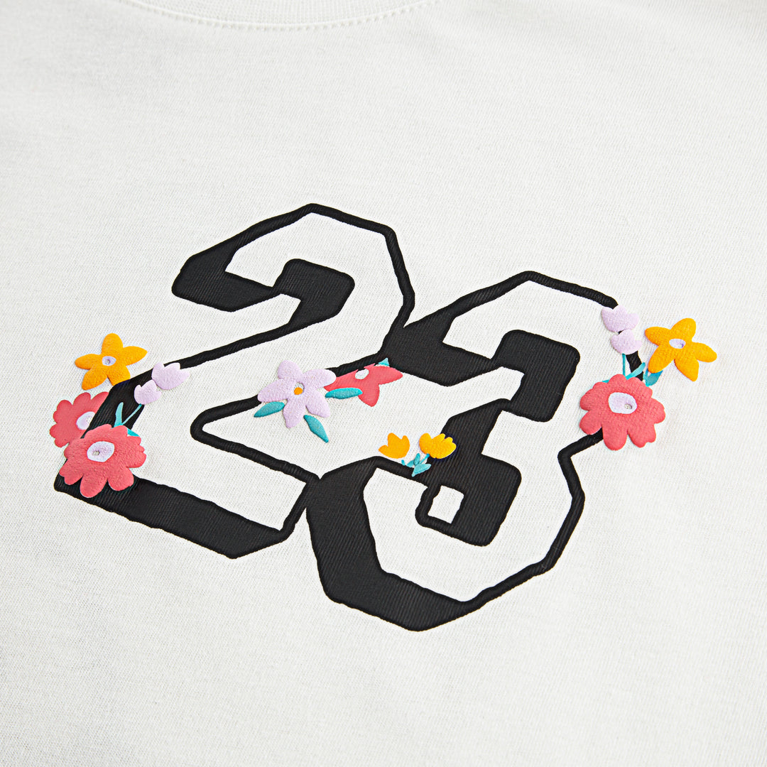 Jordan Girls Summer Bloom Oversized Tee Sail (Big Kids)