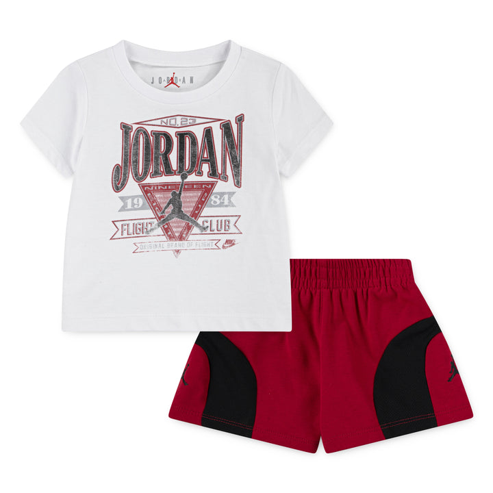 Jordan Boys Flight Club Era 2-Piece Shorts Set Gym Red (Toddlers)