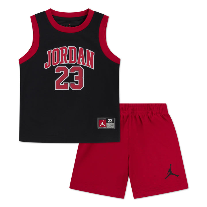 Jordan Boys Jordan 23 Jersey Set Black/Gym Red (Toddlers)
