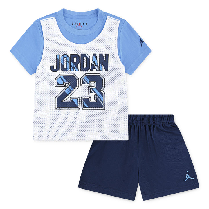 Jordan Boys 23 Jersey Short Set Midnight Navy (Toddlers)