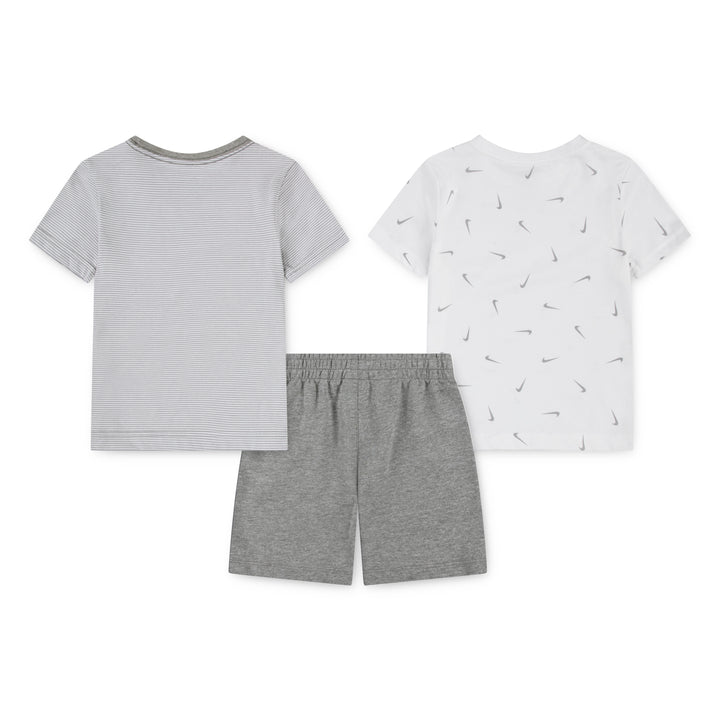 Nike Essentials Baby Striped Swooshfetti Set Dark Grey Heather (Toddlers)