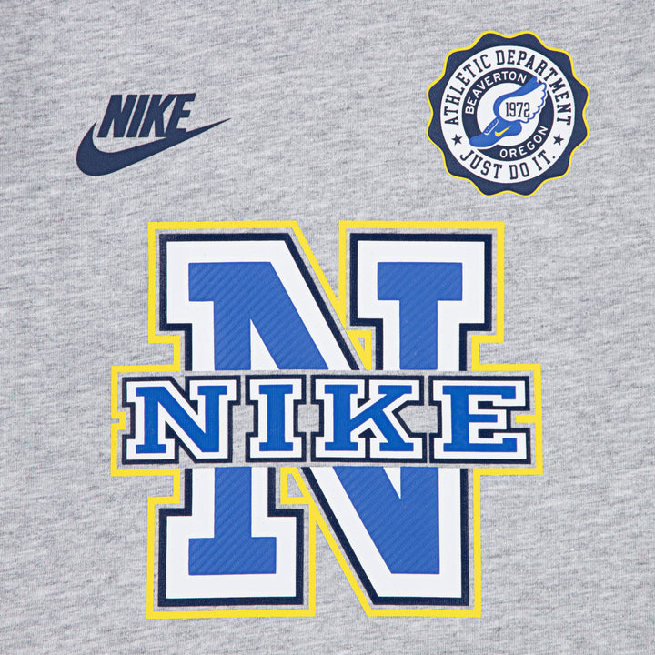 Nike Boys Athletics Long Sleeve T-Shirt Light Smoke Gray Heather (Toddlers)
