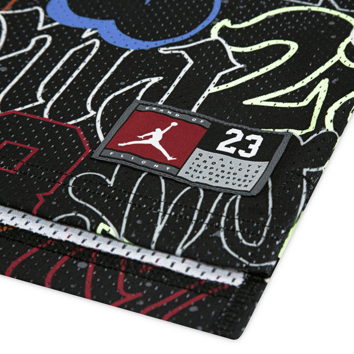 Jordan Boys Jordan 23 AOP Jersey Black/Sail (Little Kids)