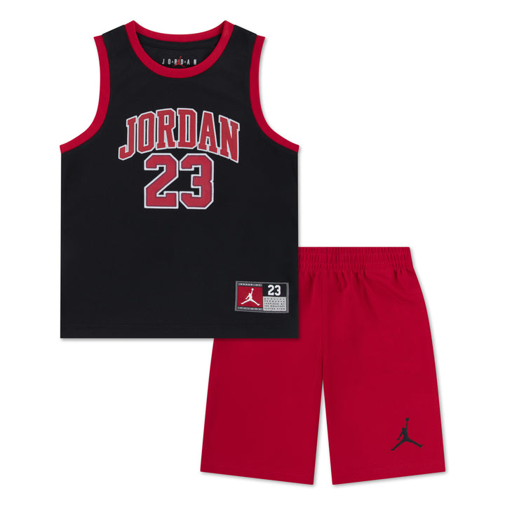 Jordan Boys Jordan 23 Jersey Set Black/Gym Red (Little Kids)