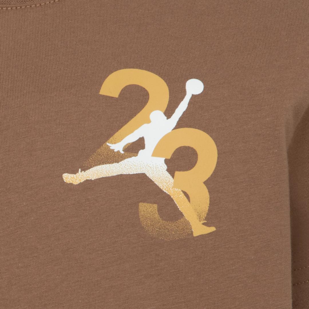 Jordan Boys Flight 2384 Short Sleeve Tee Brown (Little Kids)
