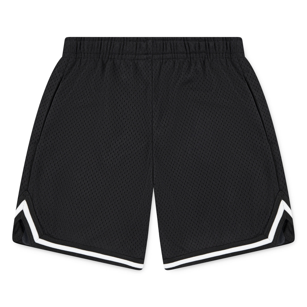 Jordan Boys Taping Mesh Black Shorts (Little Kids)