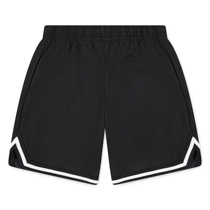 Jordan Boys Taping Mesh Black Shorts (Little Kids)