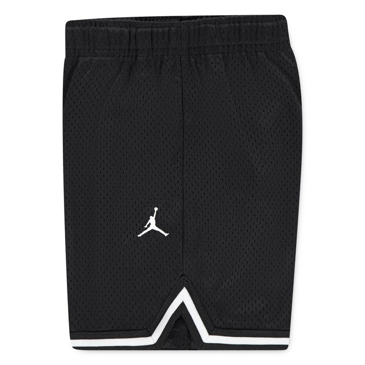 Jordan Boys Taping Mesh Black Shorts (Little Kids)