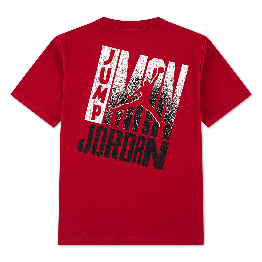 Jordan Boys Jumpman Back Short Sleeve T-Shirt Gym Red (Little Kids)