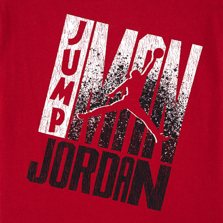 Jordan Boys Jumpman Back Short Sleeve T-Shirt Gym Red (Little Kids)