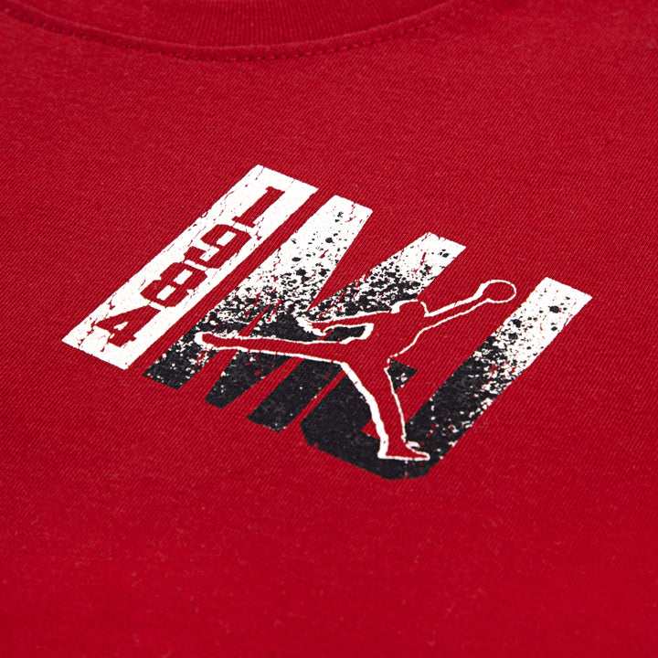 Jordan Boys Jumpman Back Short Sleeve T-Shirt Gym Red (Little Kids)