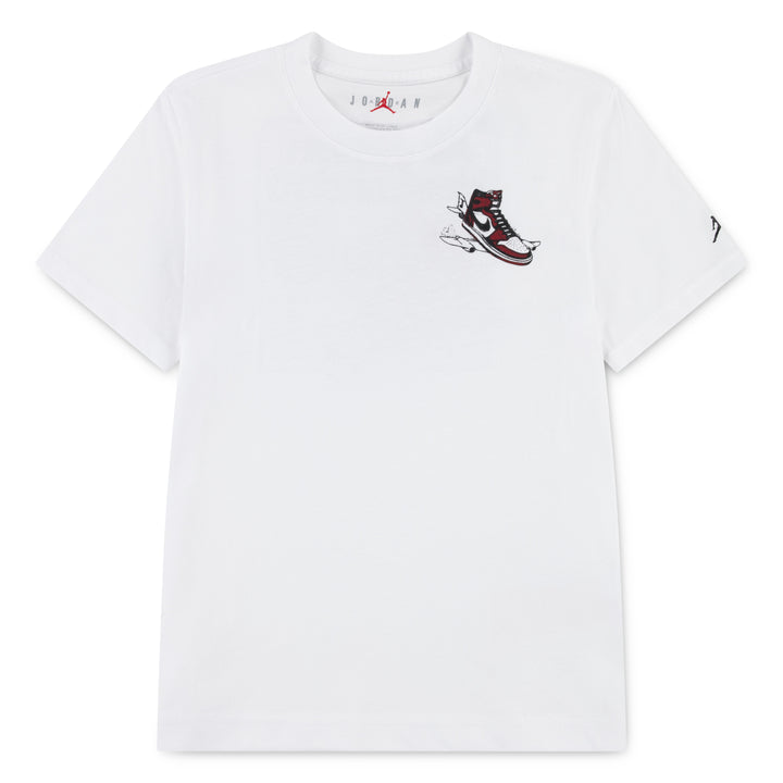 Jordan Boys Varsity Split Short Sleeve T-Shirt White (Little Kids)