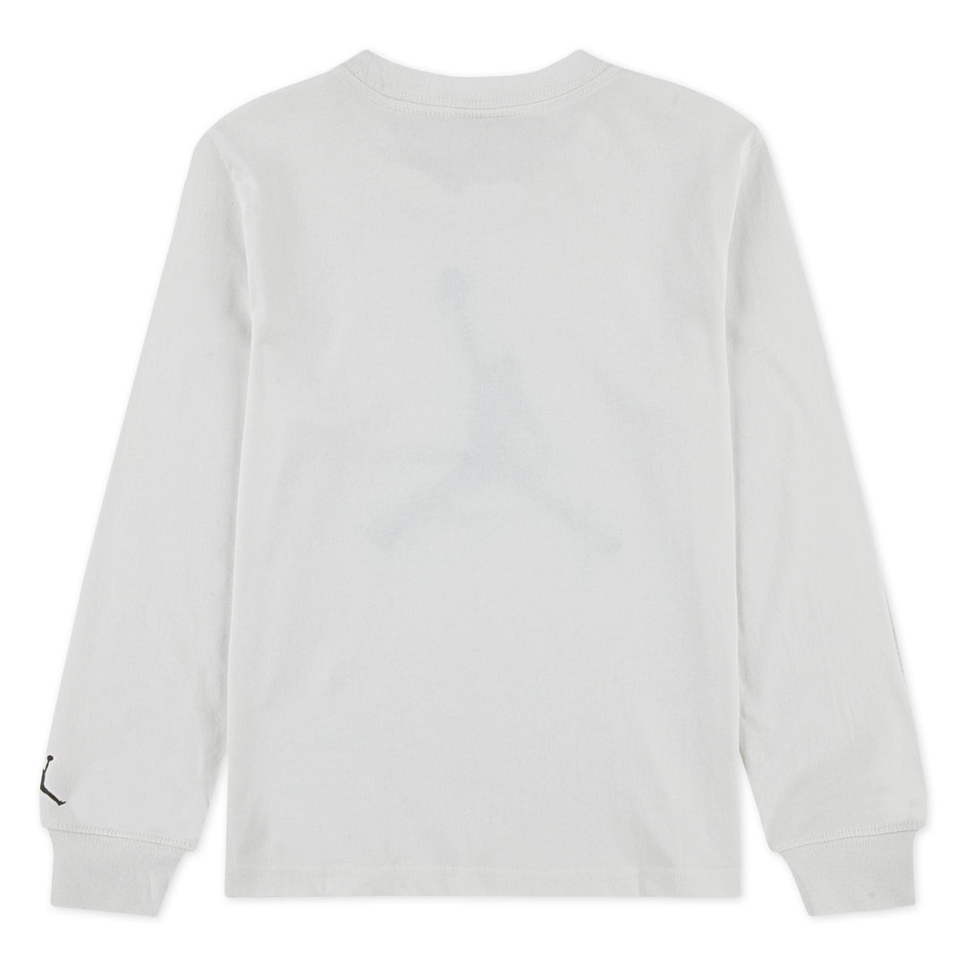 Jordan Boys Jumpman Drips White Long Sleeve T-Shirt (Little Kids)
