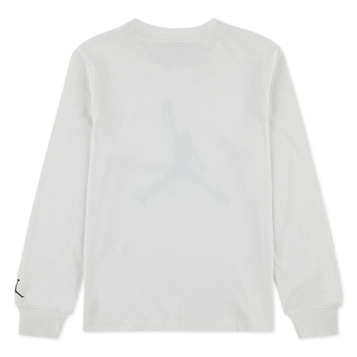 Jordan Boys Jumpman Drips White Long Sleeve T-Shirt (Little Kids)