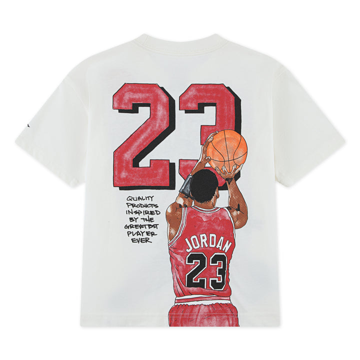 Jordan Boys Sketch White T-Shirt (Little Kids)