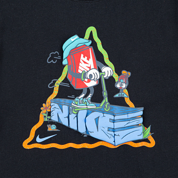 Nike Boys Boxy Scooter Tee Black (Little Kids)