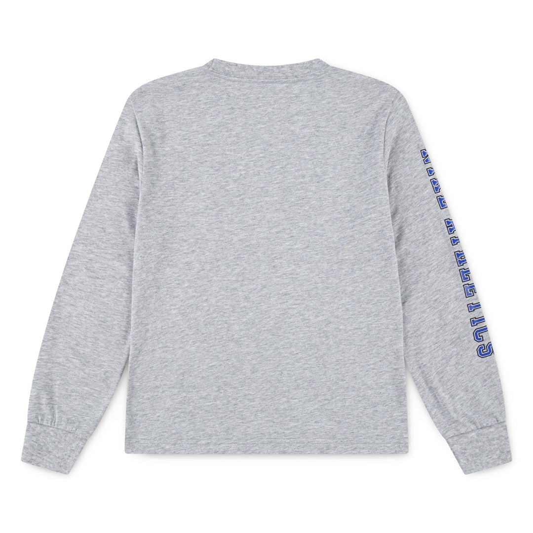 Nike Boys Athletics Long Sleeve T-Shirt Light Smoke Gray Heather (Little Kids)