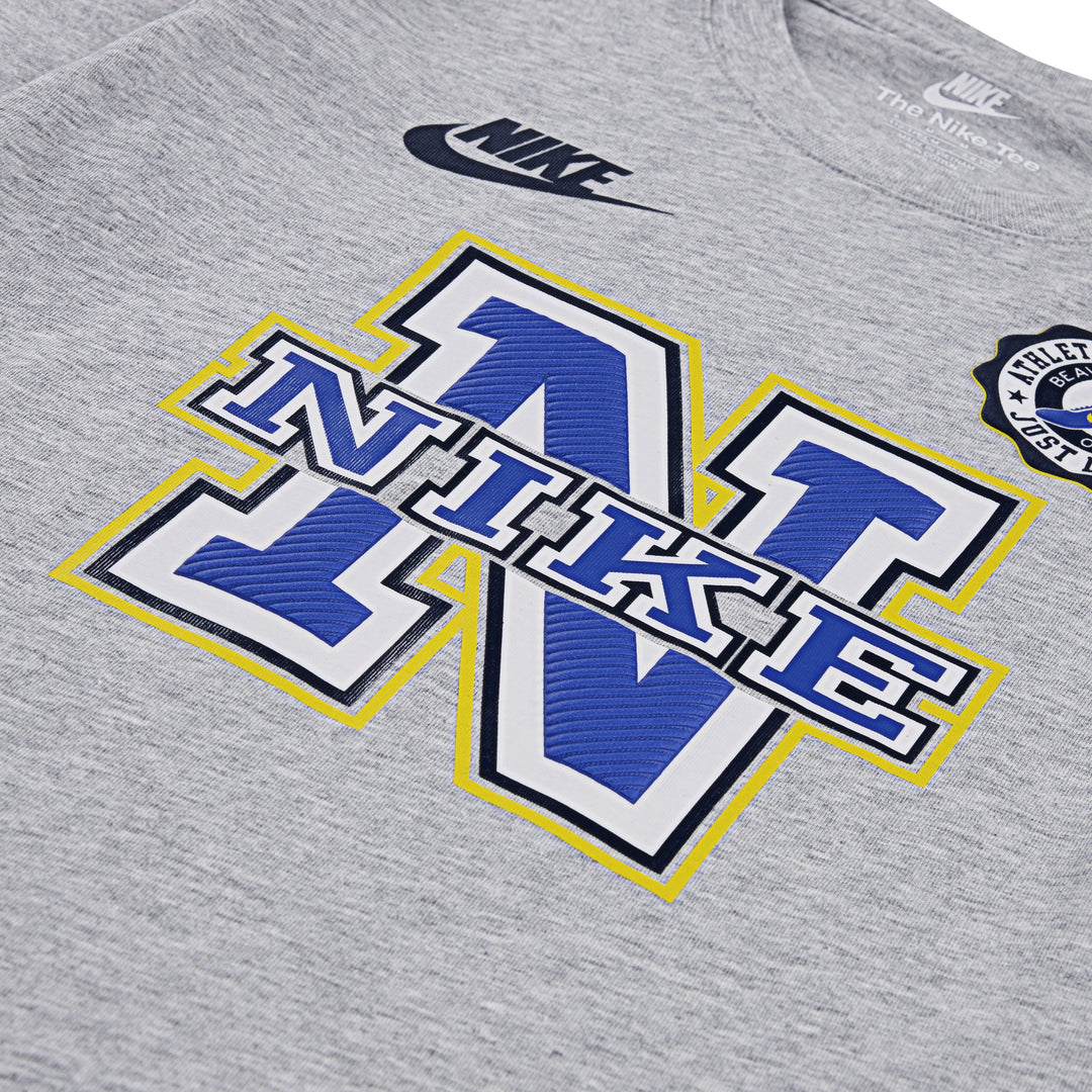 Nike Boys Athletics Long Sleeve T-Shirt Light Smoke Gray Heather (Little Kids)