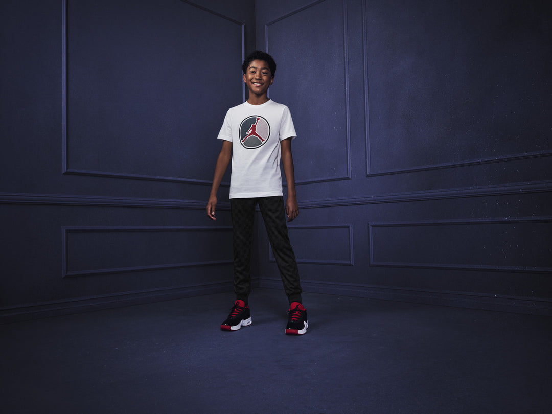 Jordan AJ Ring Short Sleeve Tee White (Big Kids)