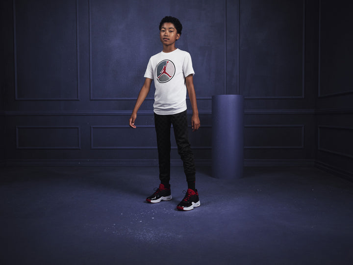Jordan AJ Ring Short Sleeve Tee White (Big Kids)