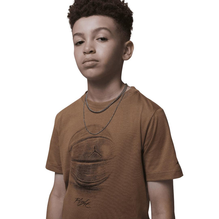 Jordan Boys Game Of Flight Short Sleeve Tee Brown (Big Kids)