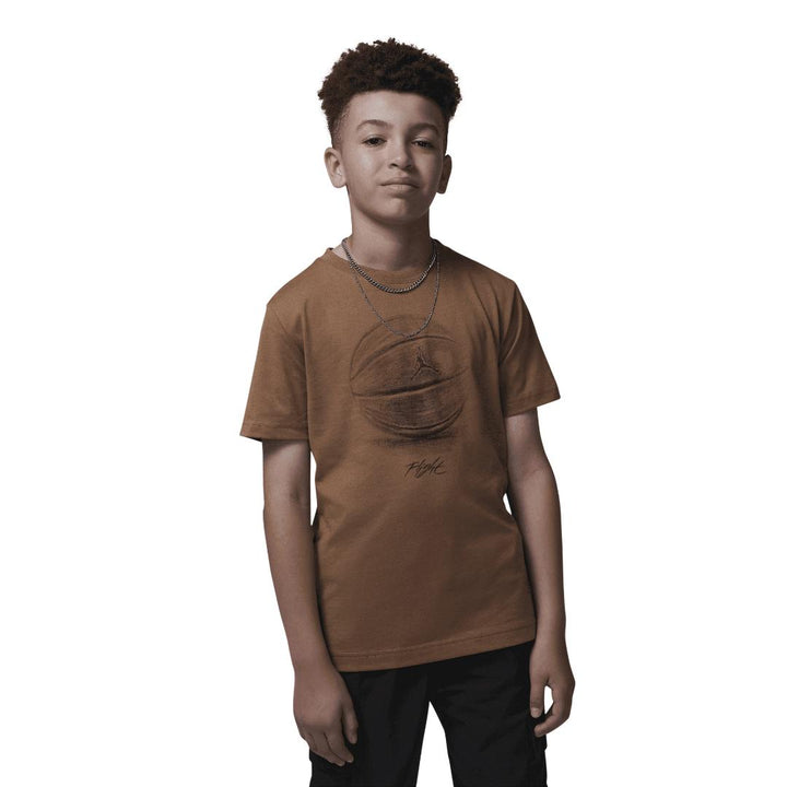 Jordan Boys Game Of Flight Short Sleeve Tee Brown (Big Kids)