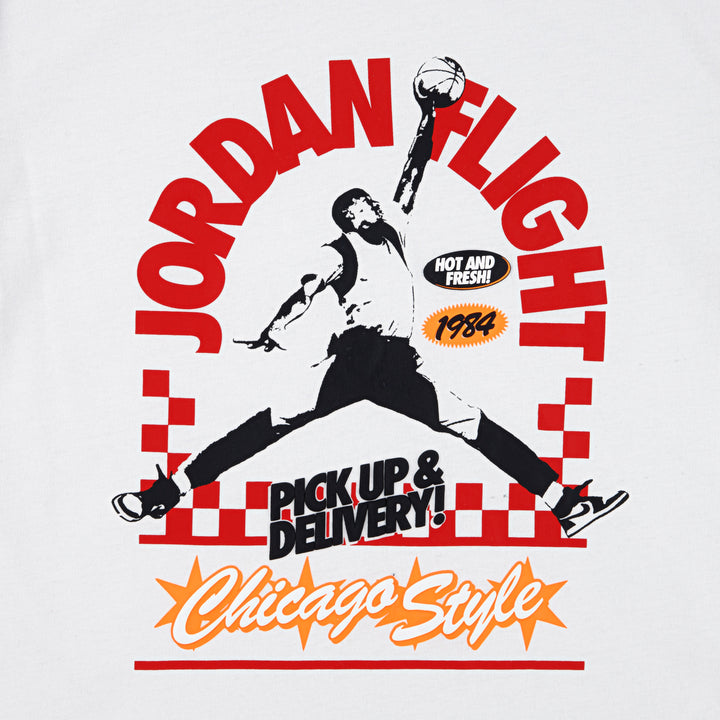 Jordan Boys Deep Dish Short Sleeve T-Shirt White (Big Kids)
