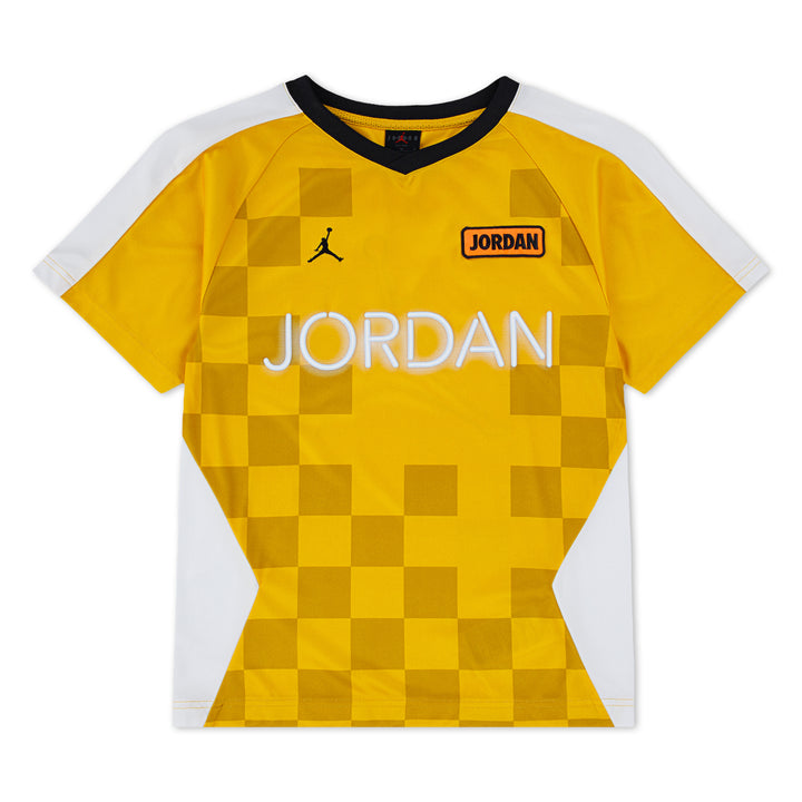 Jordan Boys Deep Dish Poly Jersey Yellow Ochre (Big Kids)