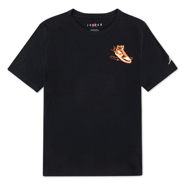 Jordan Boys Varsity Split Short Sleeve T-Shirt Black (Big Kids)