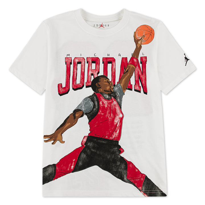 Jordan Boys Sketch White T-Shirt (Big Kids)