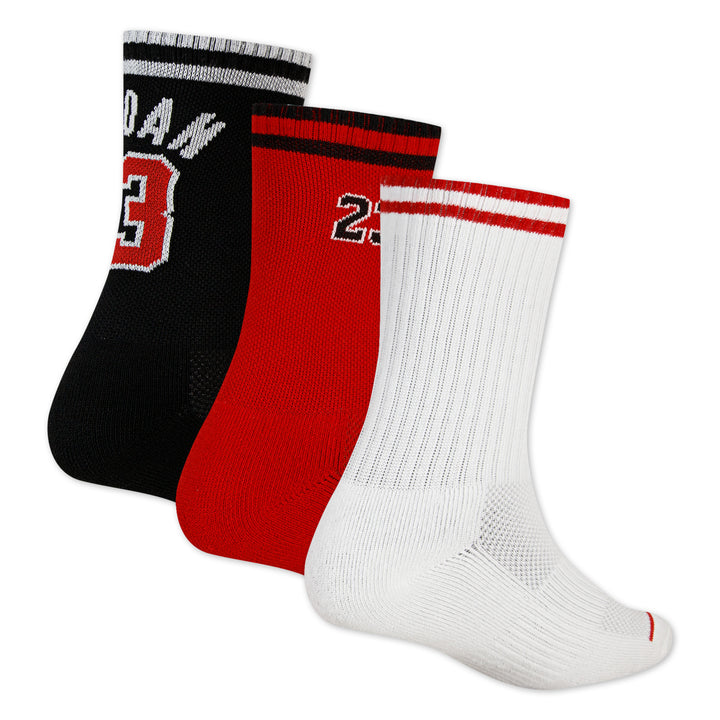 Jordan Boys Varsity Jersey Crew Socks Black (Big Kids)