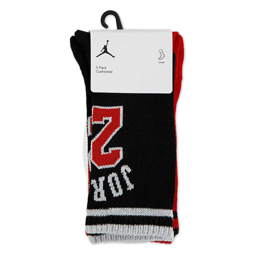Jordan Boys Varsity Jersey Crew Socks Black (Big Kids)