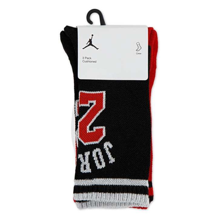 Jordan Boys Varsity Jersey Crew Socks Black (Big Kids)