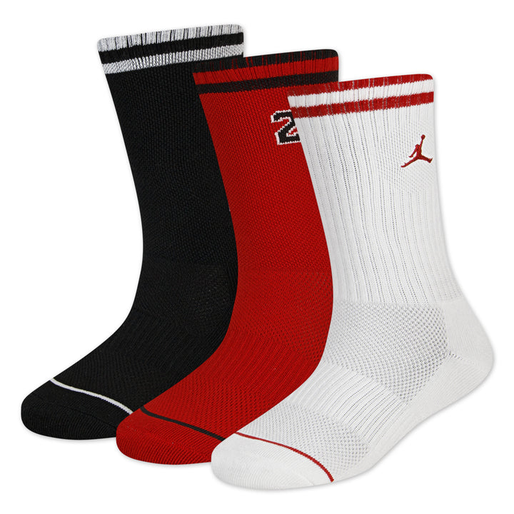 Jordan Boys Varsity Jersey Crew Socks Black (Big Kids)