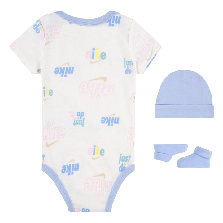 Nike E1D1 Neutral 3 Piece Gift Set Sail (Newborn)
