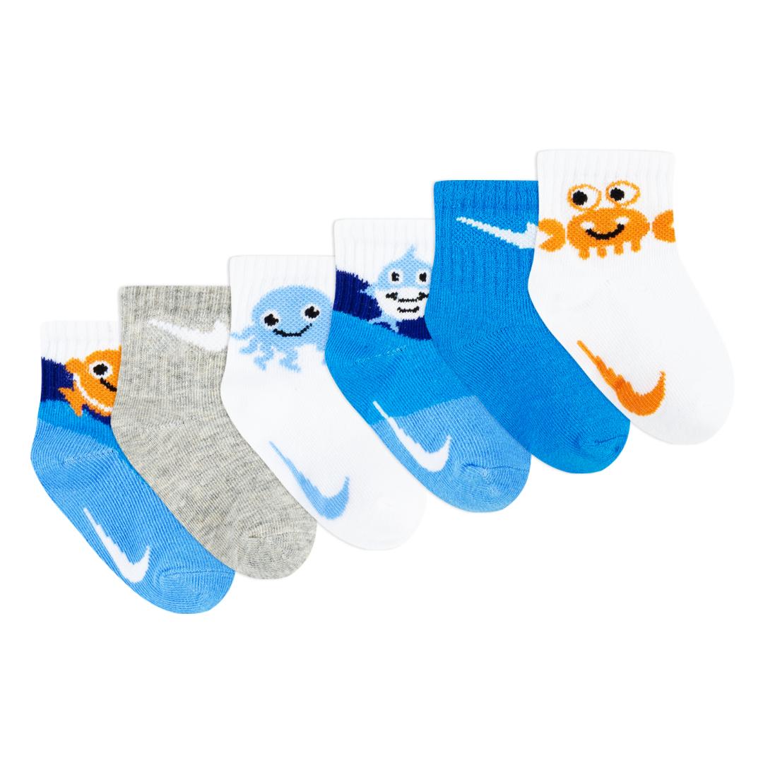 Nike KSA Coral Reef 6-Pack Socks (Infant)