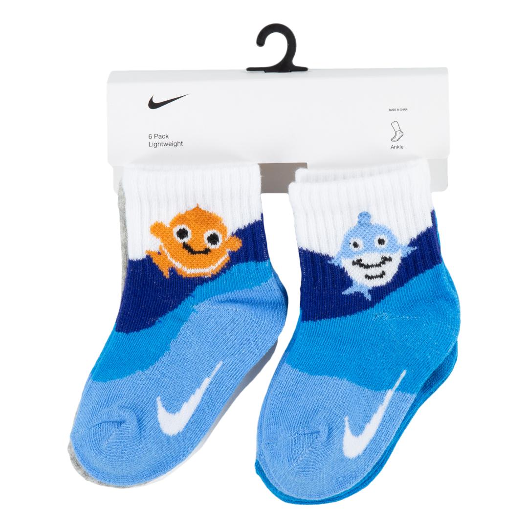 Nike KSA Coral Reef 6-Pack Socks (Infant)