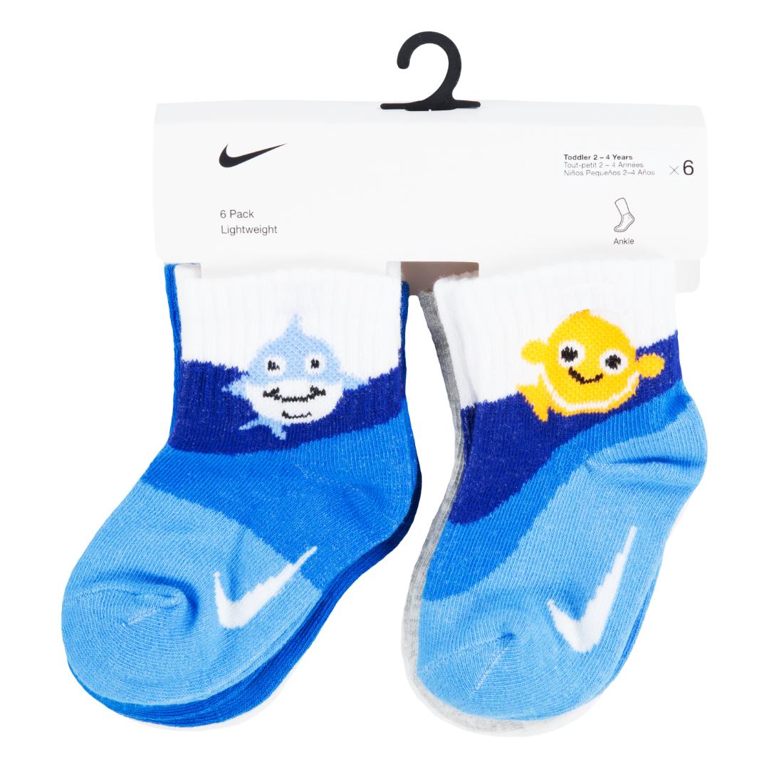 Nike KSA Coral Reef 6-Pack Socks (Infant)