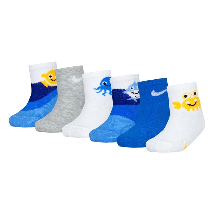 Nike KSA Coral Reef 6-Pack Socks (Infant)